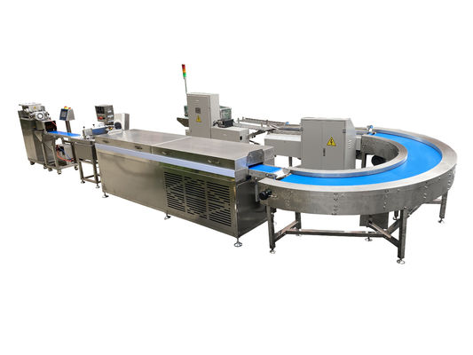 Tiga Lapisan Protein Bar Produksi Line 220V Papa Encrusting Mesin