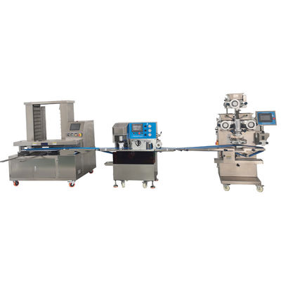 Harga yang bagus PLC Control Energy Bar Produksi Line Tiga Warna Panda Cookie Making Machine on line
