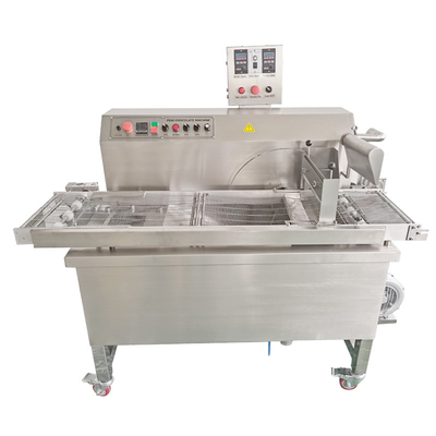 Harga yang bagus 60KG Electric Chocolate Enrober Machine 220V 3.1kw on line