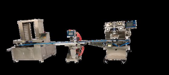 Harga yang bagus Automated Chicken Breast Dog Food Encrusting Line | Integrated with Cutter & Tray Arranger on line