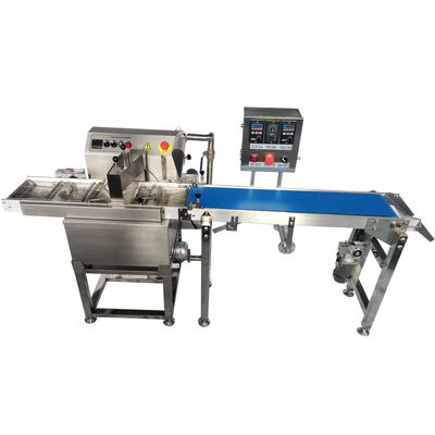 Harga yang bagus Mesin Enrobing Cokelat Baja Rustless 304 220V Single Phase Layanan Panjang on line