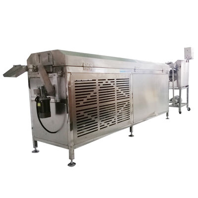 Harga yang bagus Menghemat energi 8KG stainless steel 304 Cokelat Enrober Mesin Cooling Tunnel on line