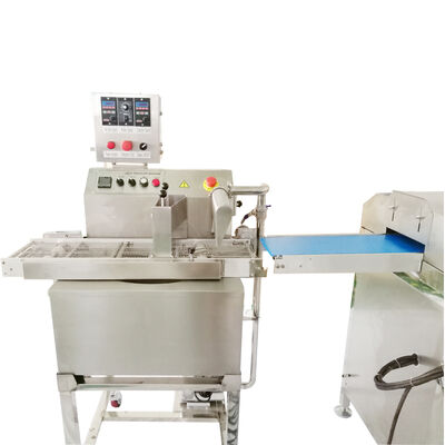 Harga yang bagus Mesin Enrober Coklat Produktifitas Tinggi 304 Baja tahan karat 220V Daya on line